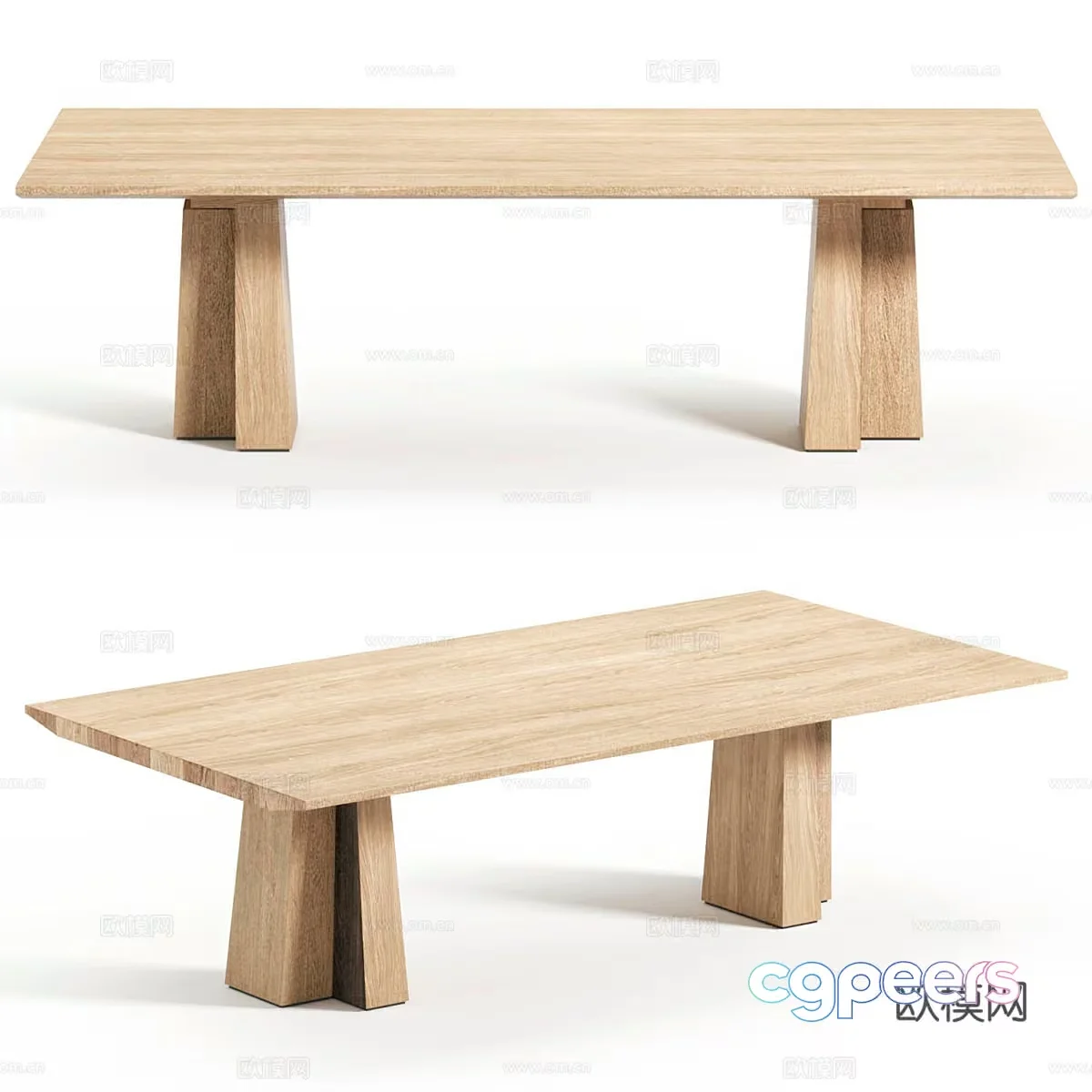 A Wooden Bench 3D Model – 20708 – VRAY Render