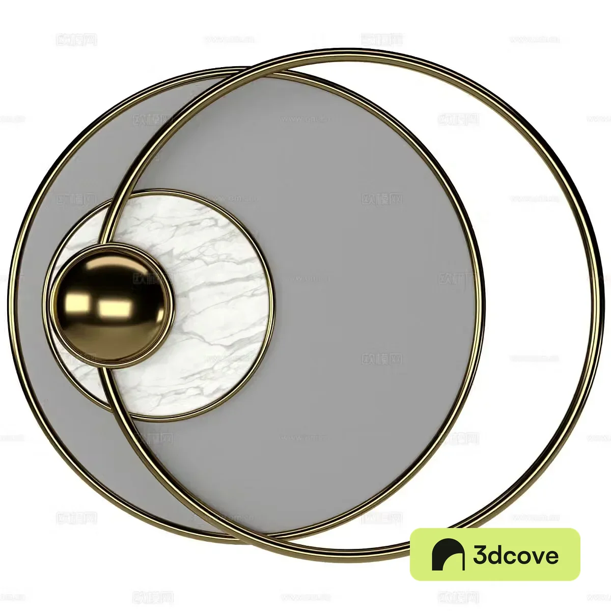 3D wall decoration model