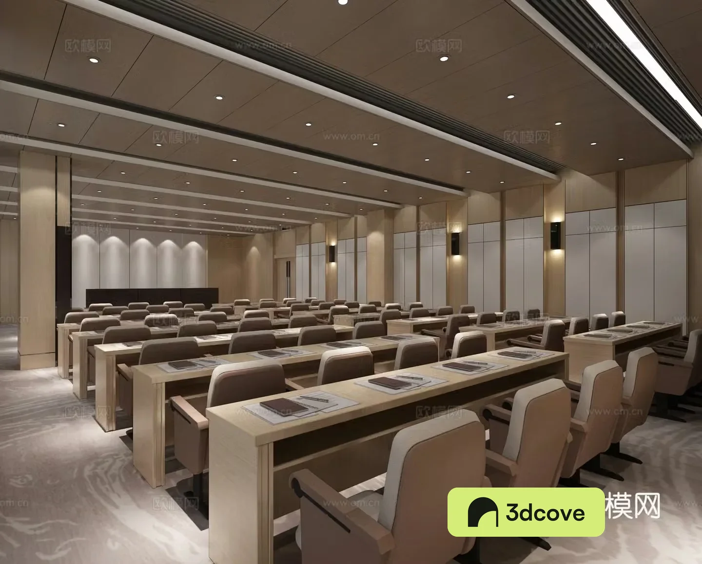 Modern staircase conference room lecture hall