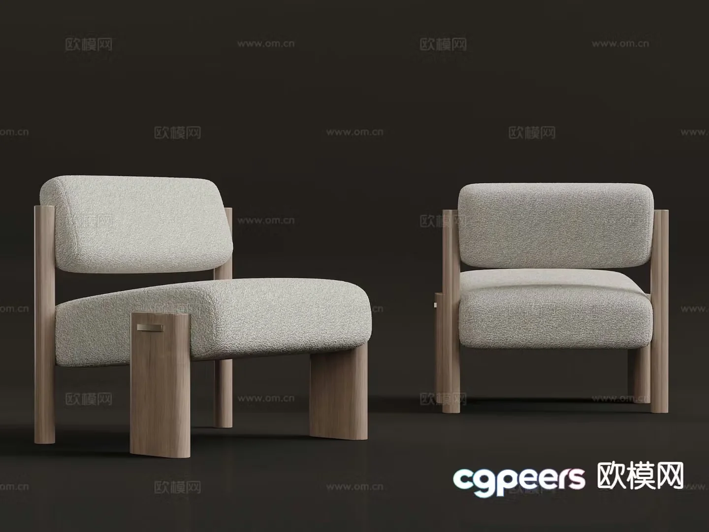 Modern leisure chair chair 3d model