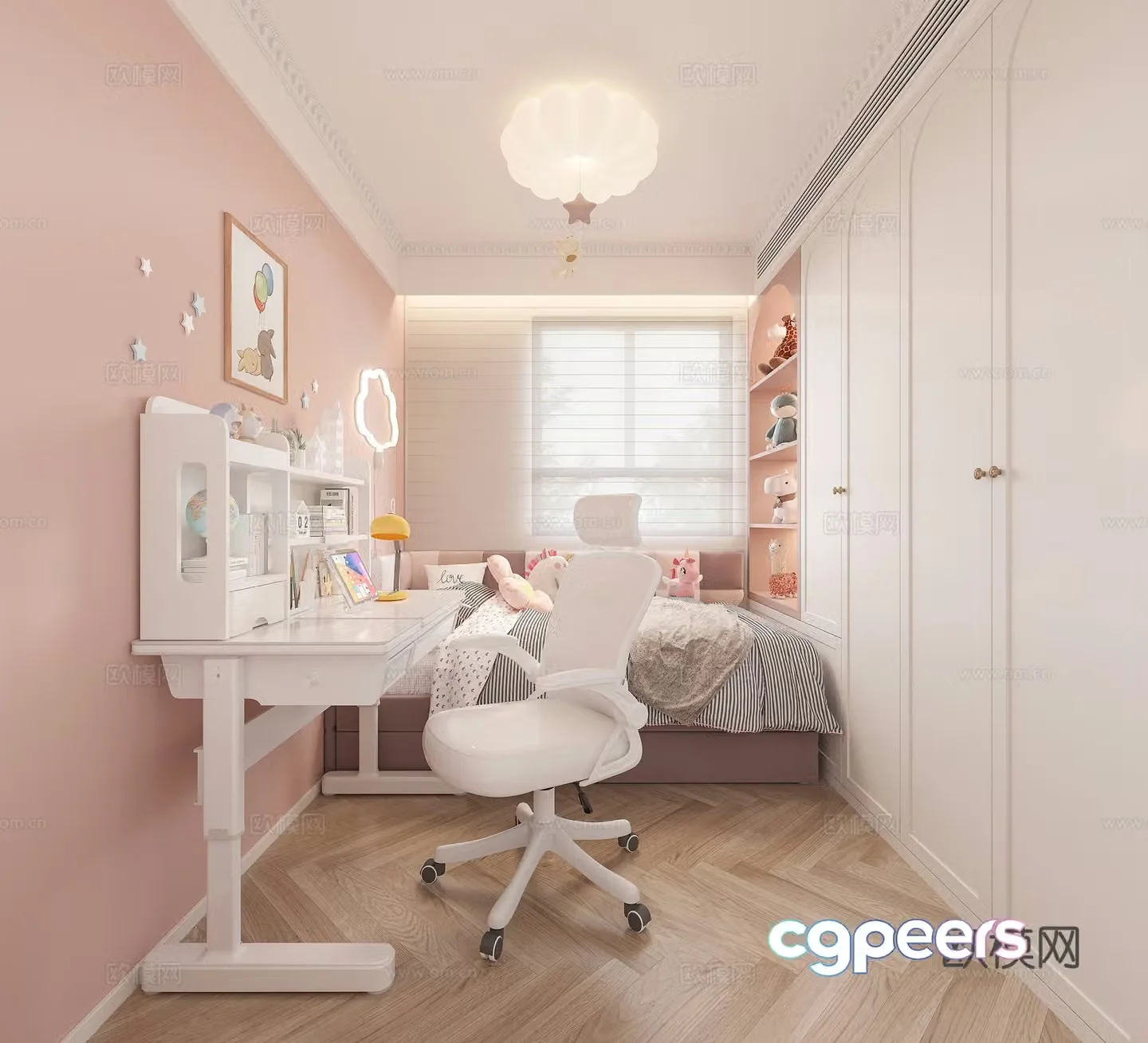 Modern children’s room 3d model