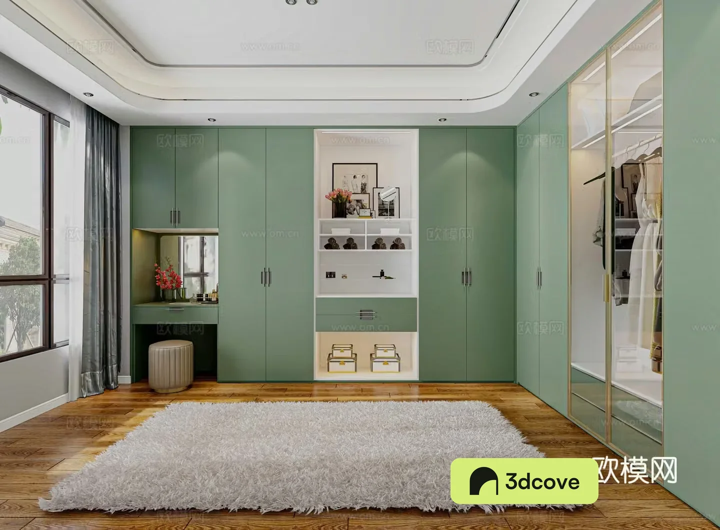 Modern minimalist cloakroom