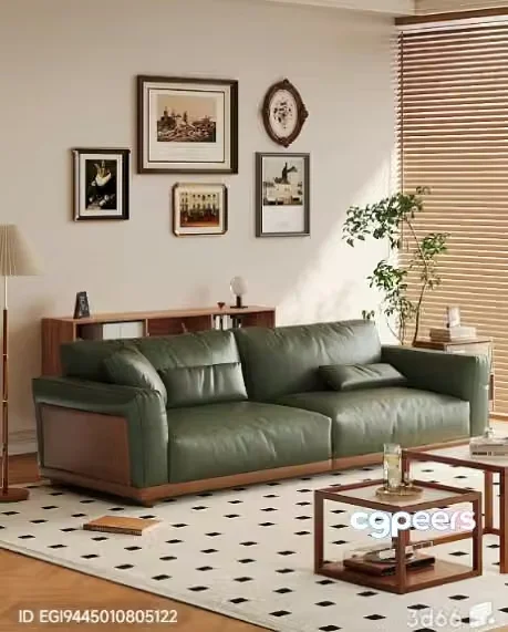 Modern Living Room 3D Model – 6231 – VRAY Render