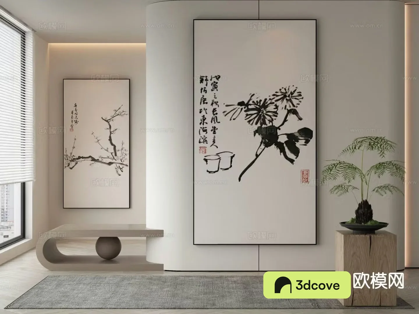 New Chinese style decorative painting ink hanging painting