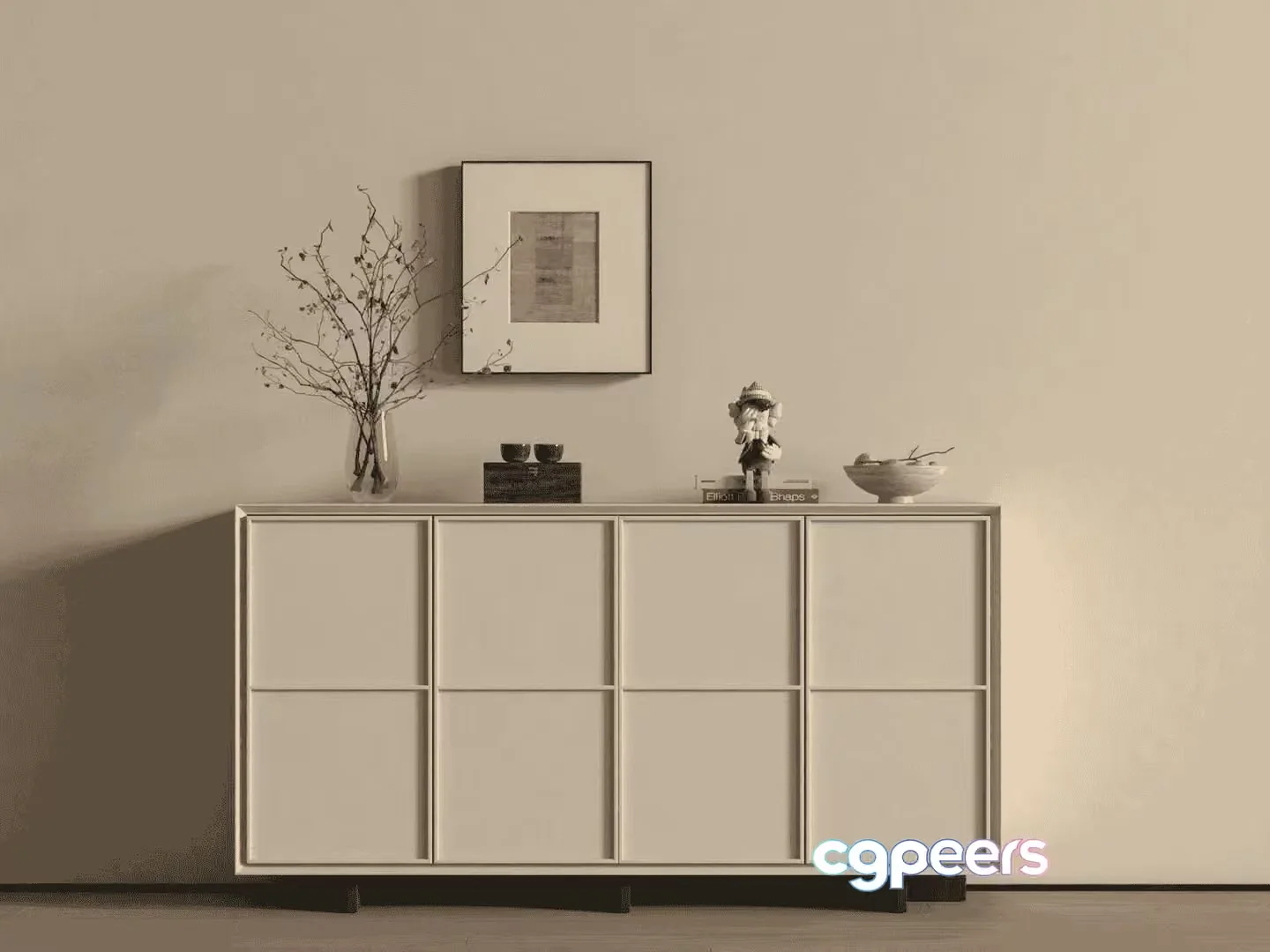 Modern Sideboard Furniture 3D Model – 17549 – VRAY Render