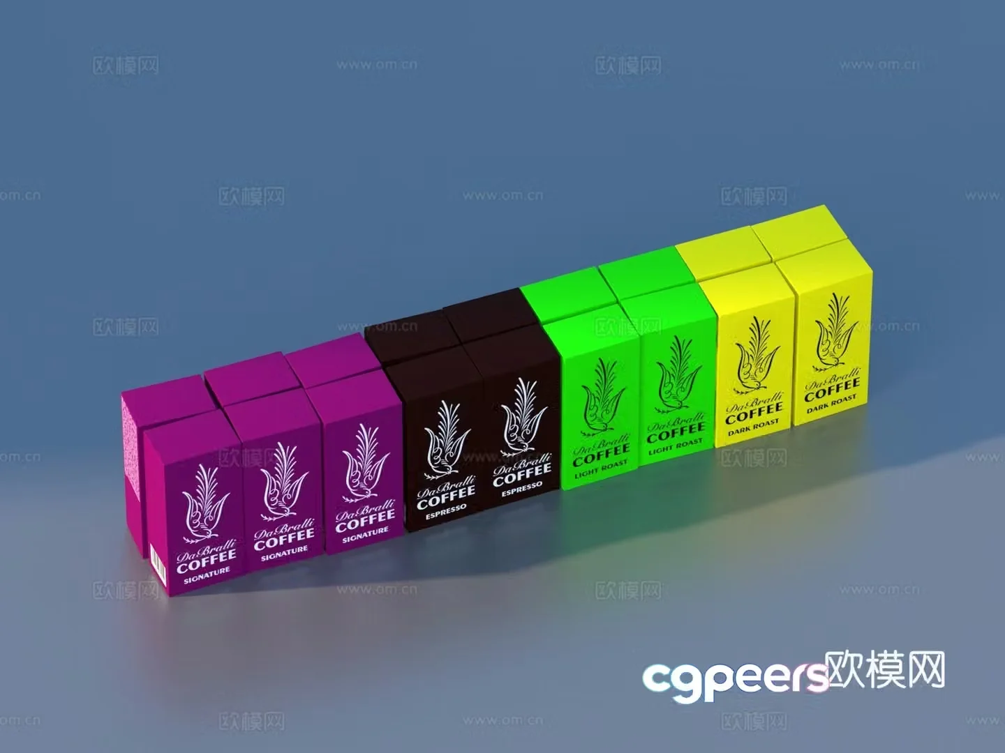 Carton Packaging Box Snacks Food 3d Model 3d Model