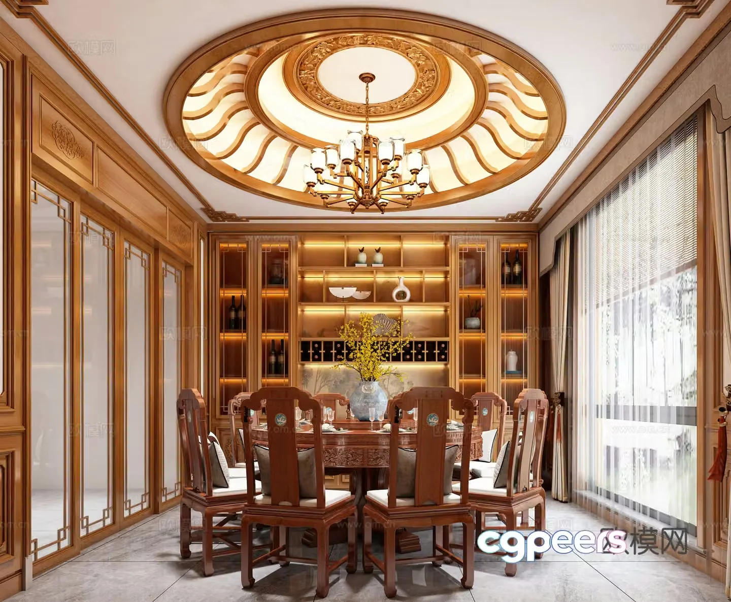Chinese restaurant 3D model