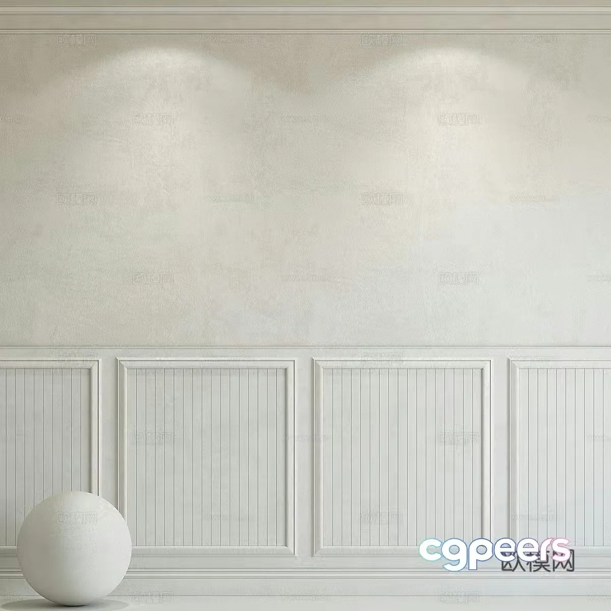 European style wall panel wall panel 3d model