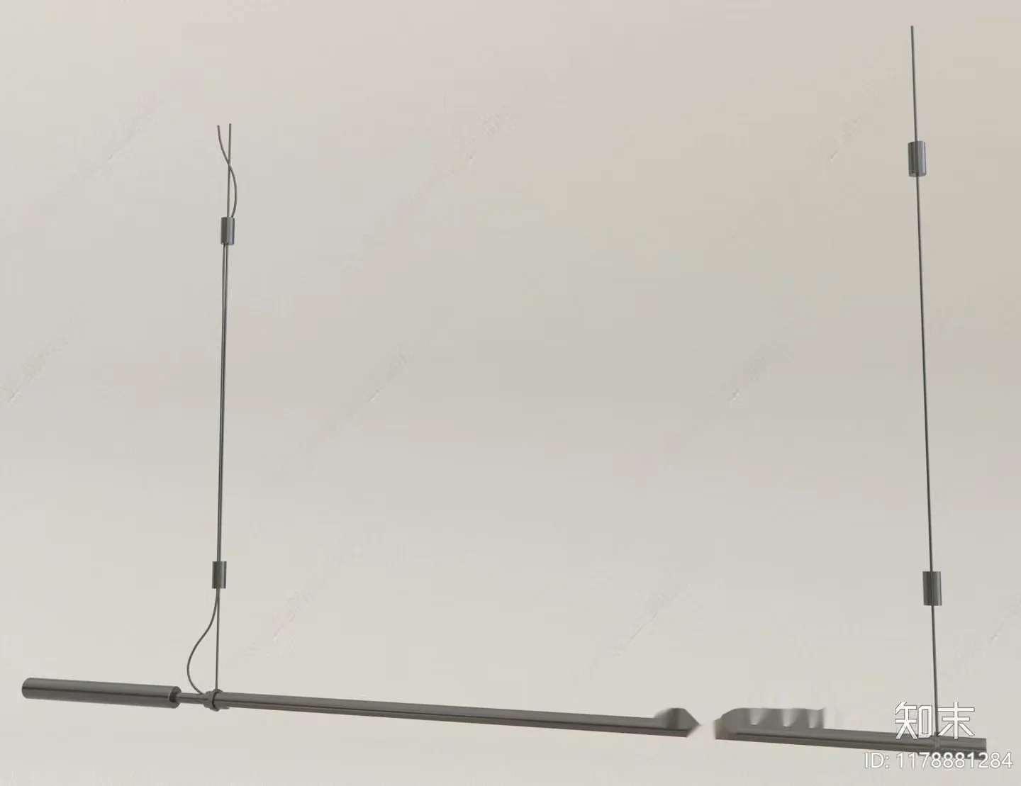 A Metal Bar With A Thin Wire 3D Model – 3799 – VRAY Render
