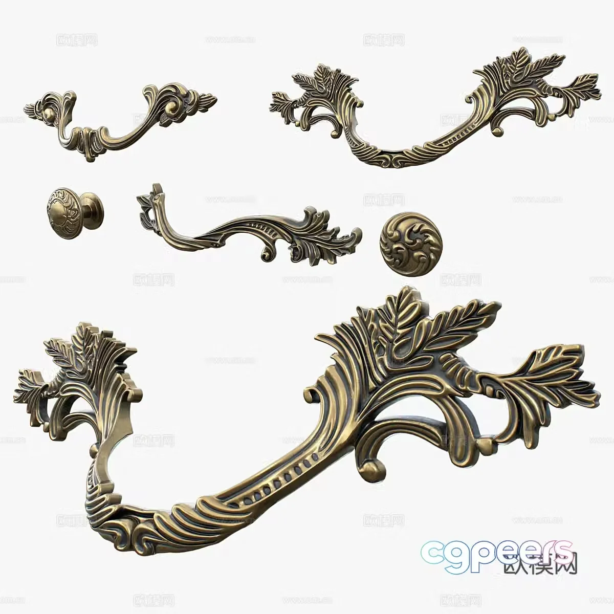 Door handle 3d model