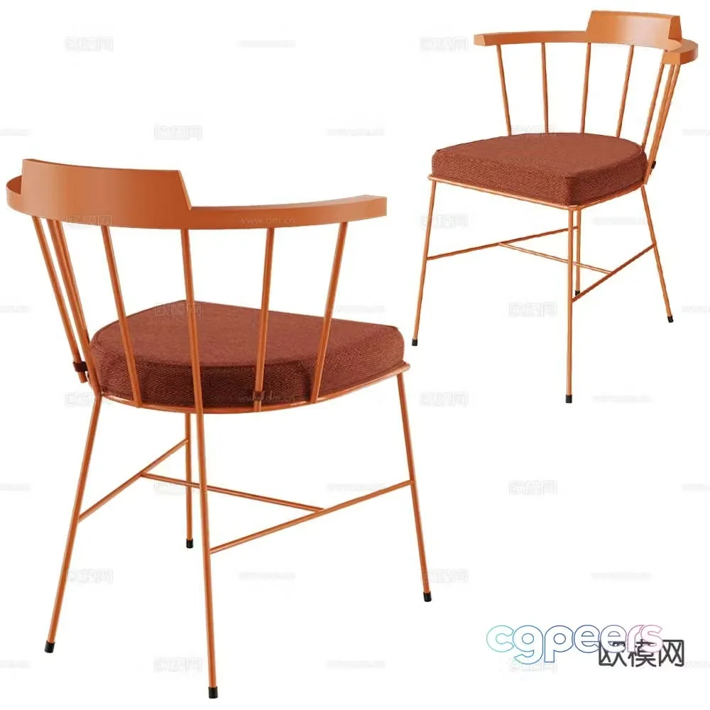 Verges Italian chair dining chair 3d model