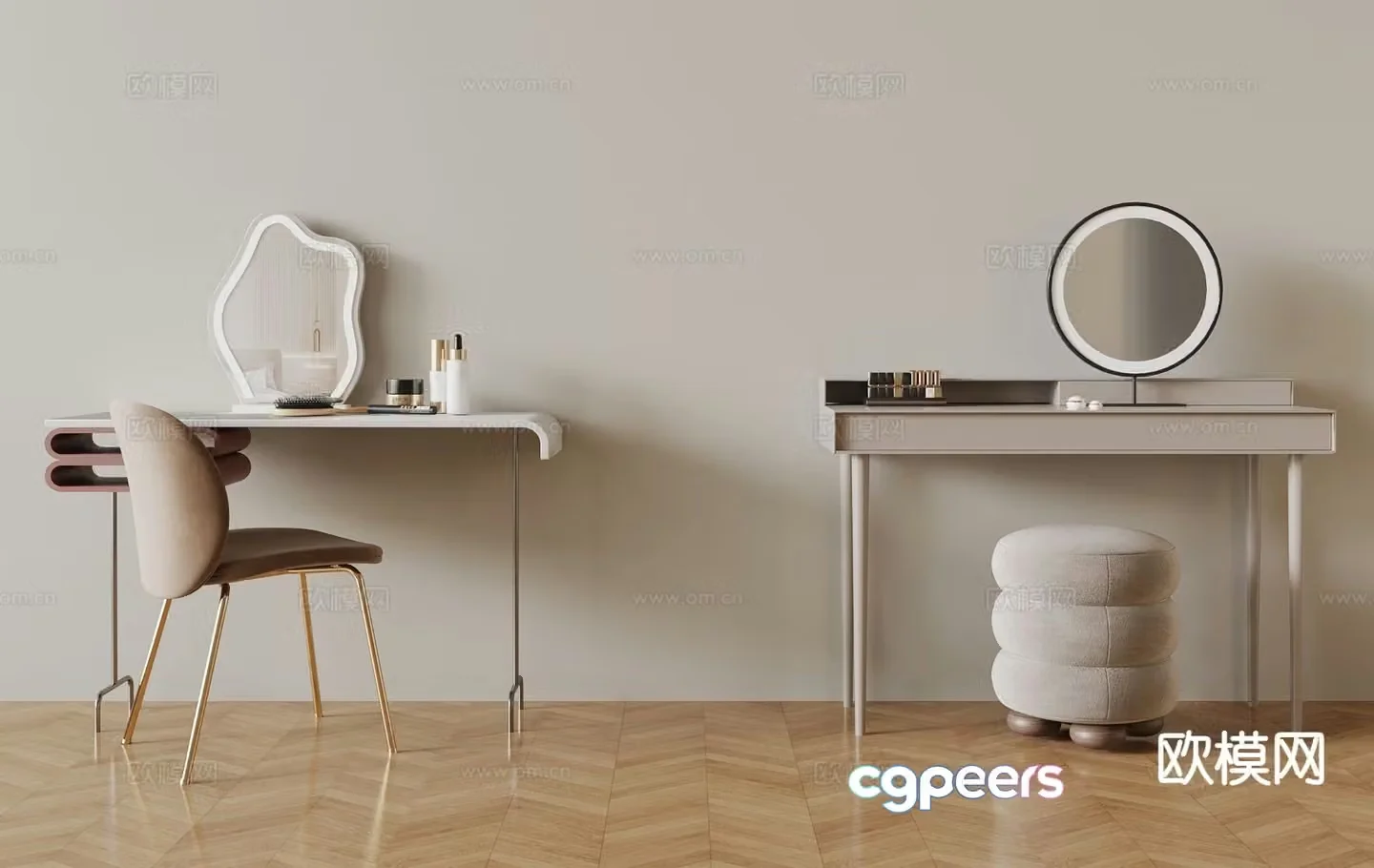 Modern dressing table dressing table 3d model