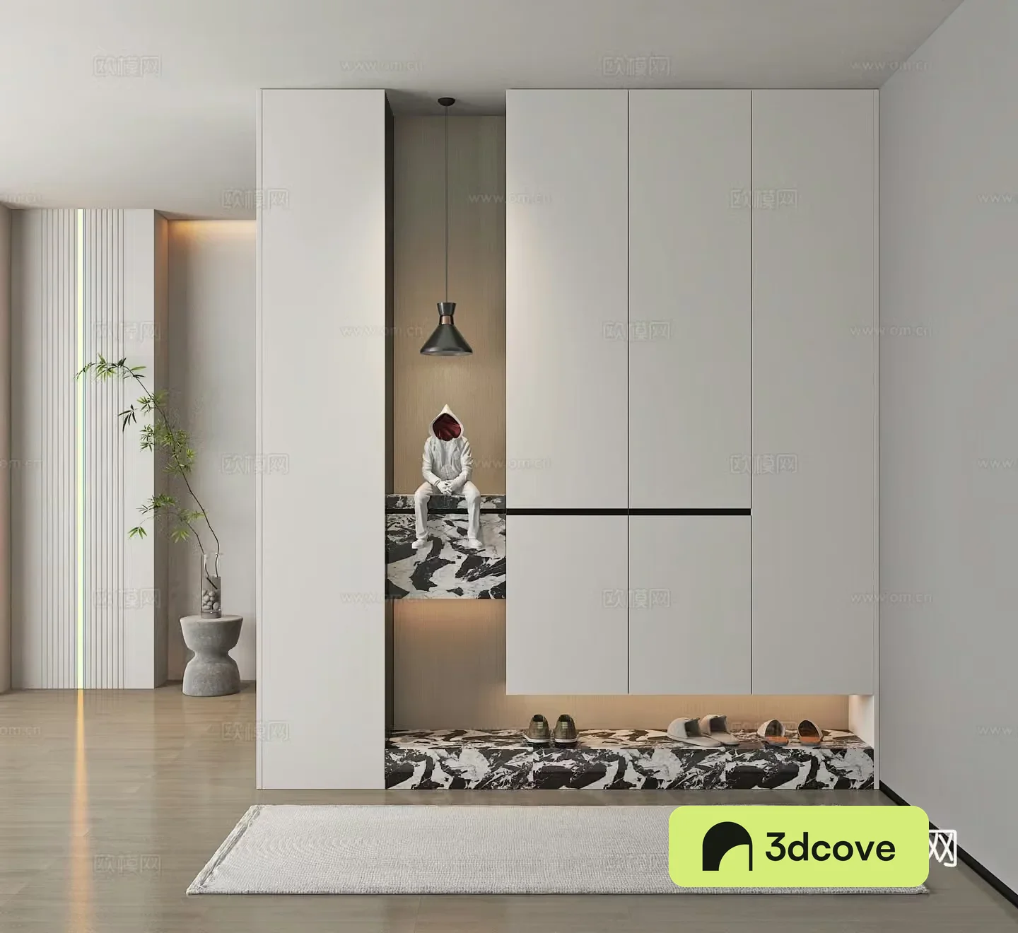Modern porch cabinet shoe cabinet partition shoe cabinet