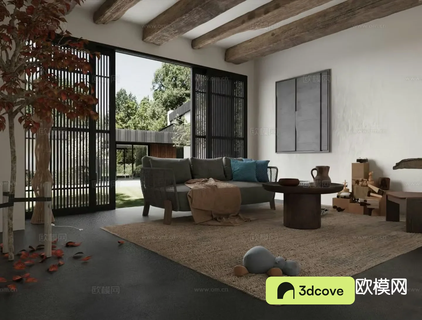 Wabi-sabi living room