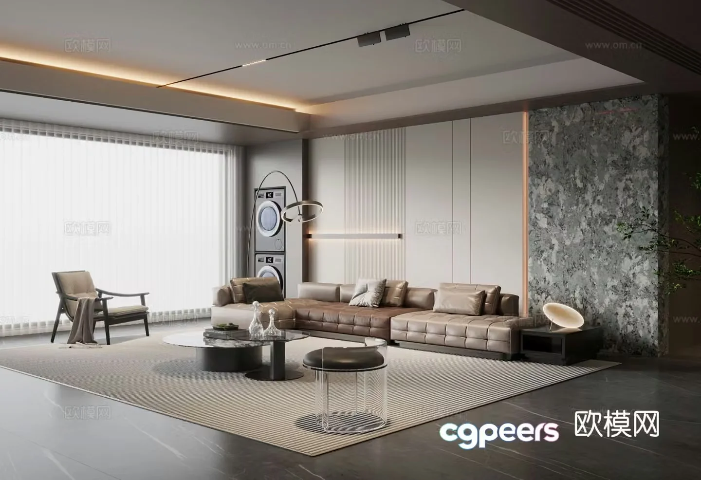 Italian living room 3d model