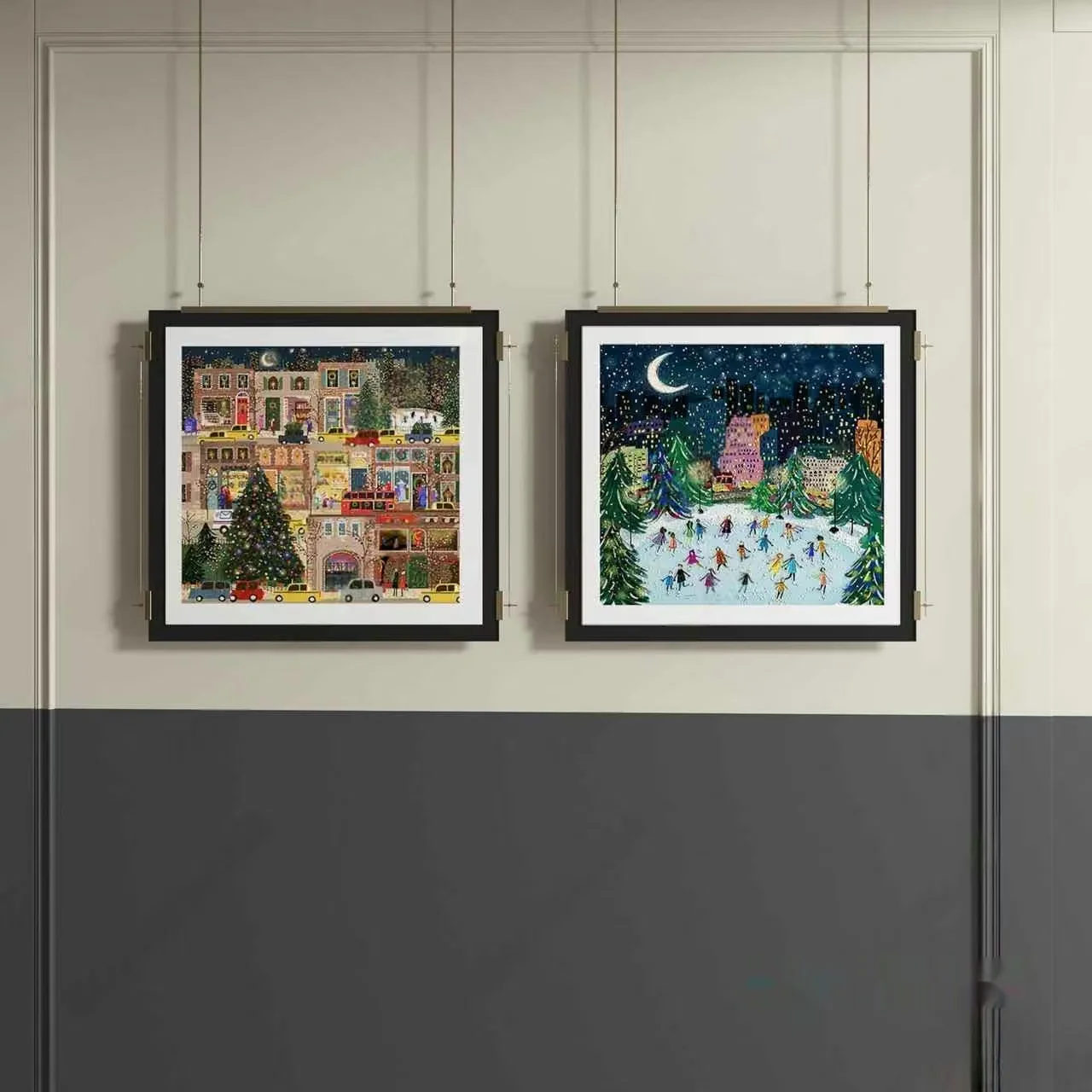 Two Framed Winter-Themed Paintings 3D Model – 14865 – VRAY Render