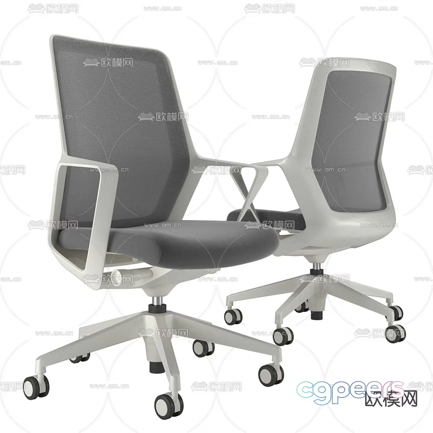 Office chair staff chair 3d model