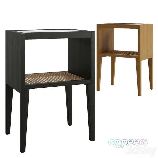 3ds Max Free – Wooden Bedside Table Zara Home