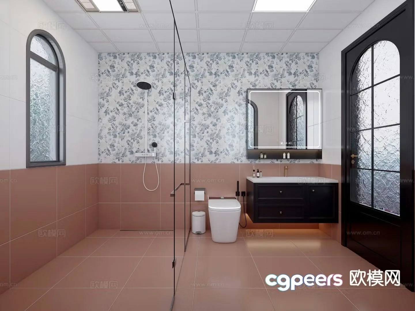 French bathroom bathroom 3d model