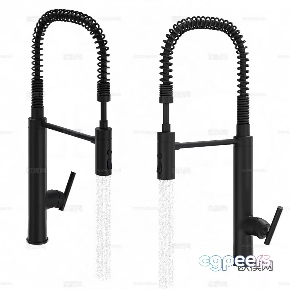 Modern kitchen faucet 3d model