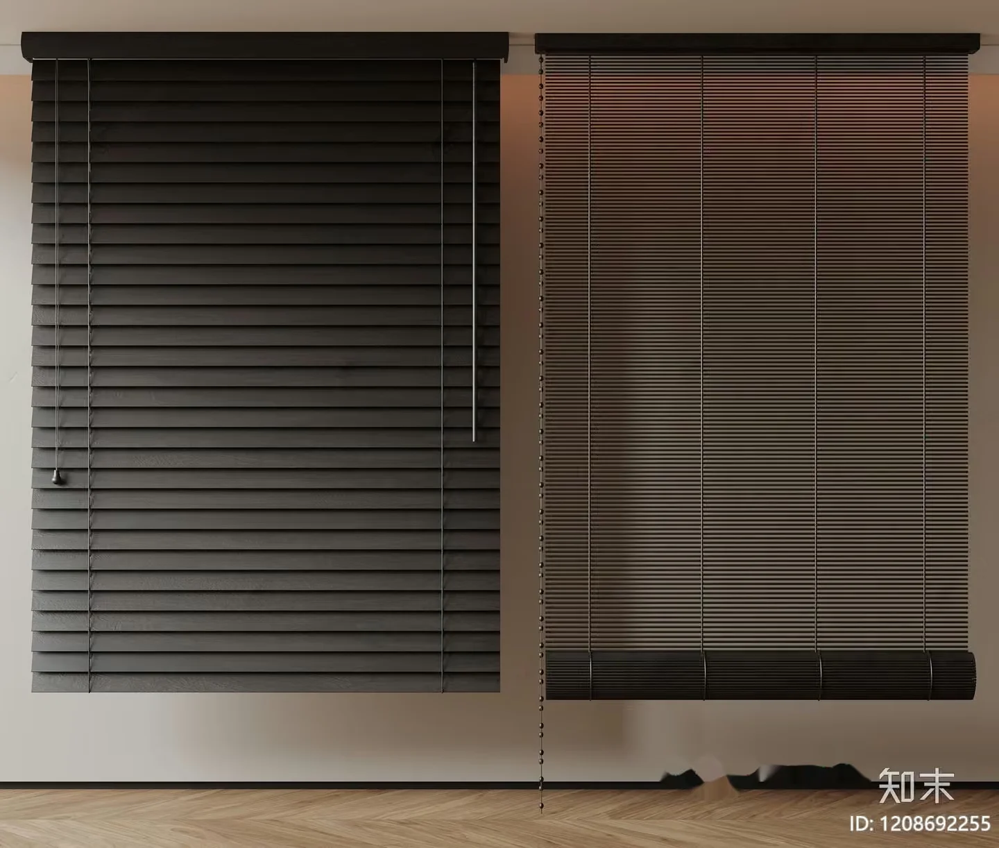 Modern Window Blinds 3D Model – 216 – VRAY Render