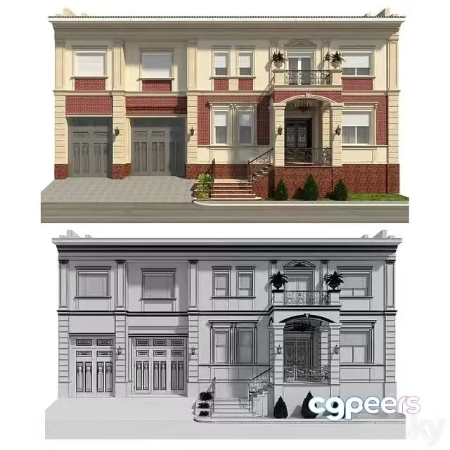 3ds Max Free – a private house