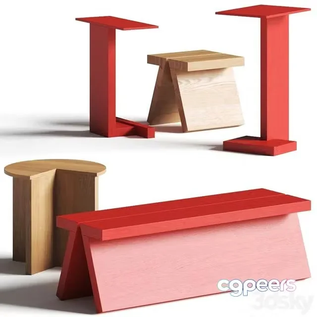 3ds Max Free – Fogia Supersolid Coffee & Side Tables