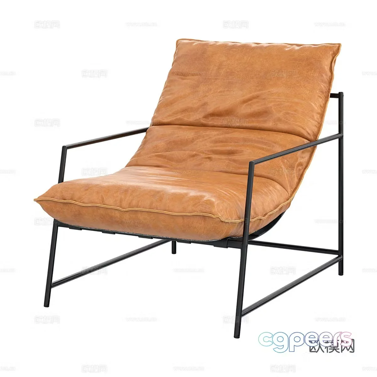 Single sofa leisure sofa 3d model