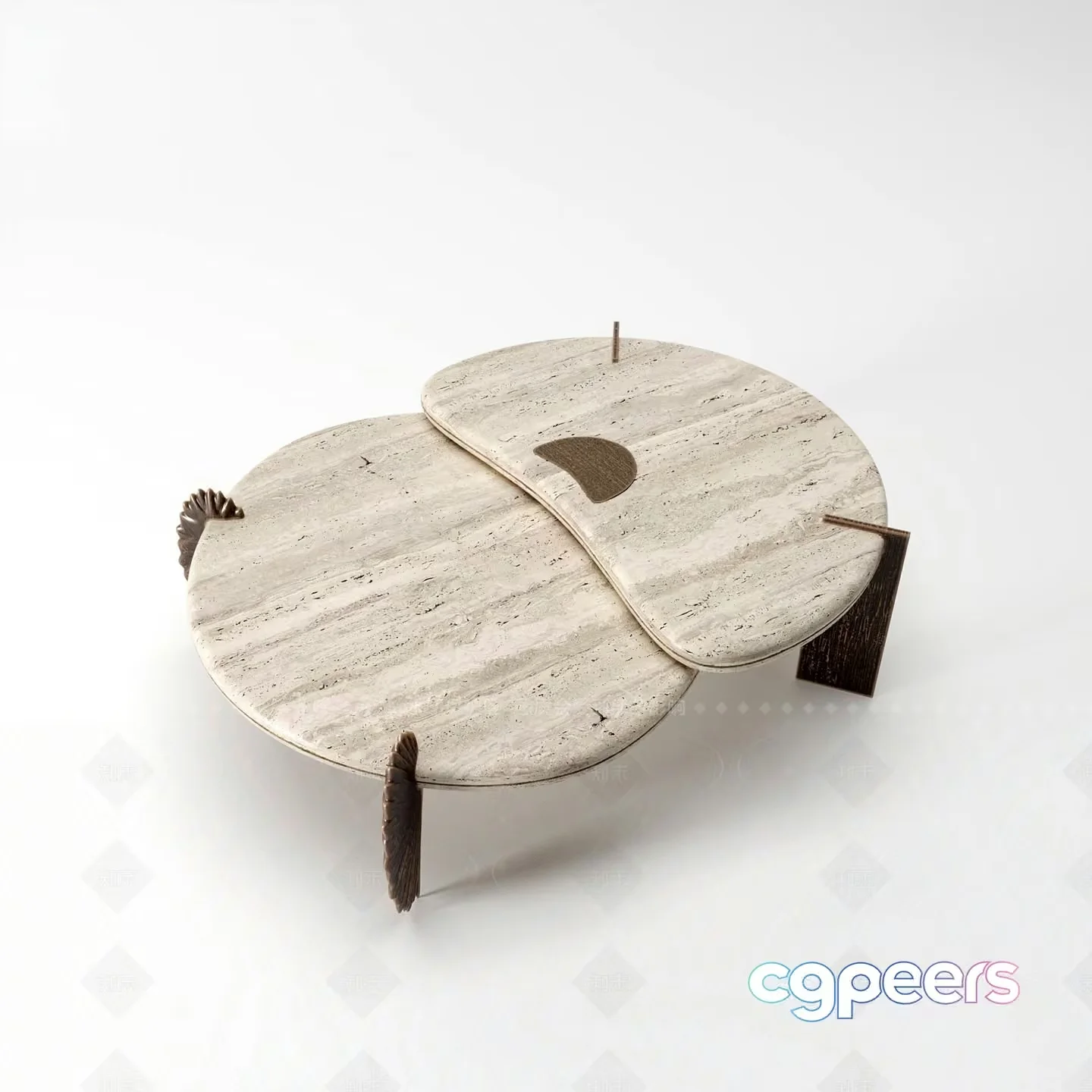 Modern Coffee Table 3D Model – 12529 – VRAY Render