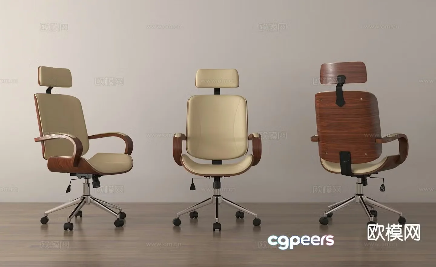 Office chair work chair employee chair 3d model