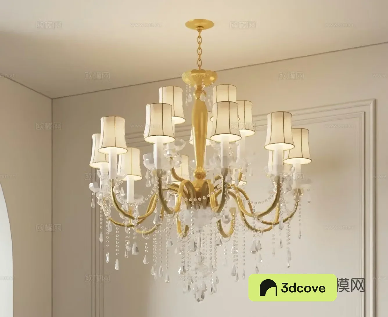 European style chandelier decorative lamp