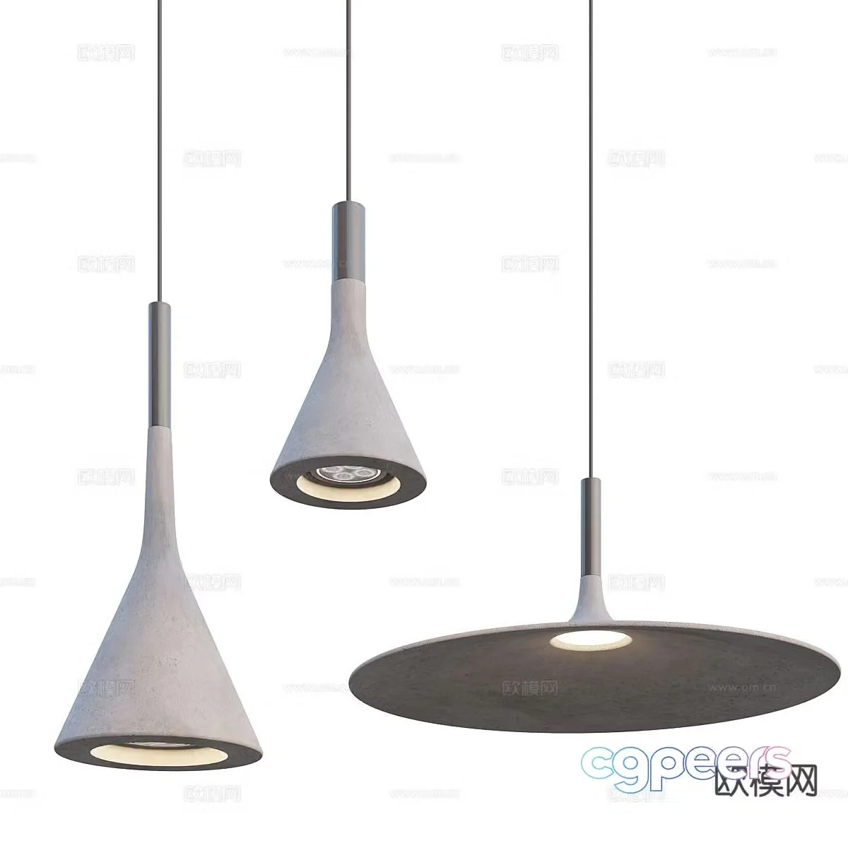 Modern dining room chandelier 3d model