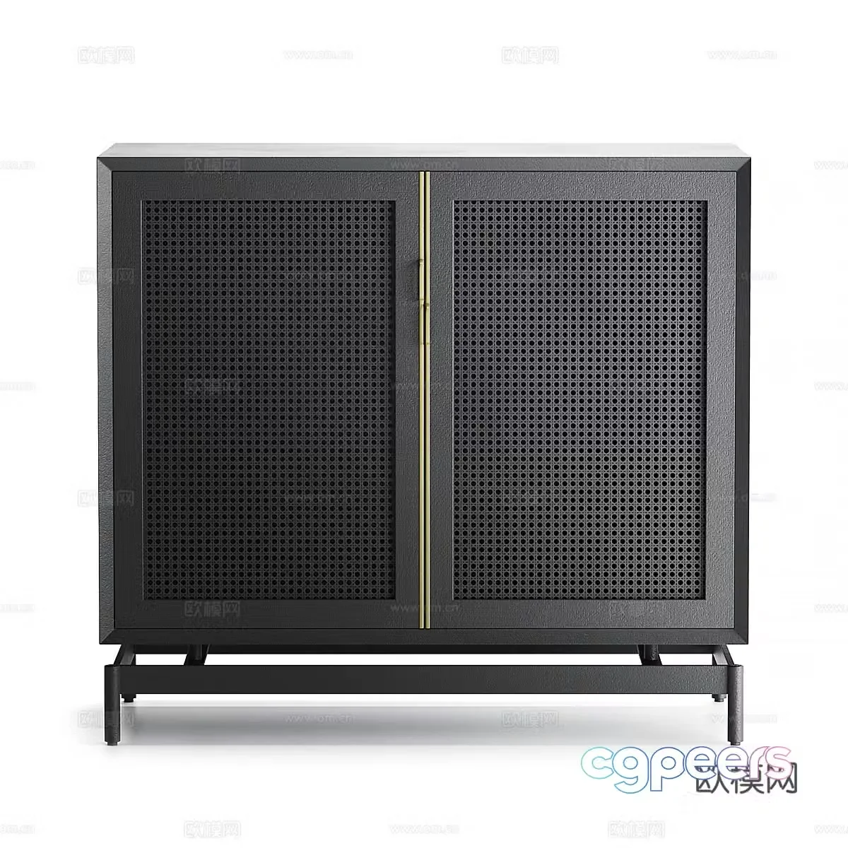Modern shoe cabinet low cabinet 3d model