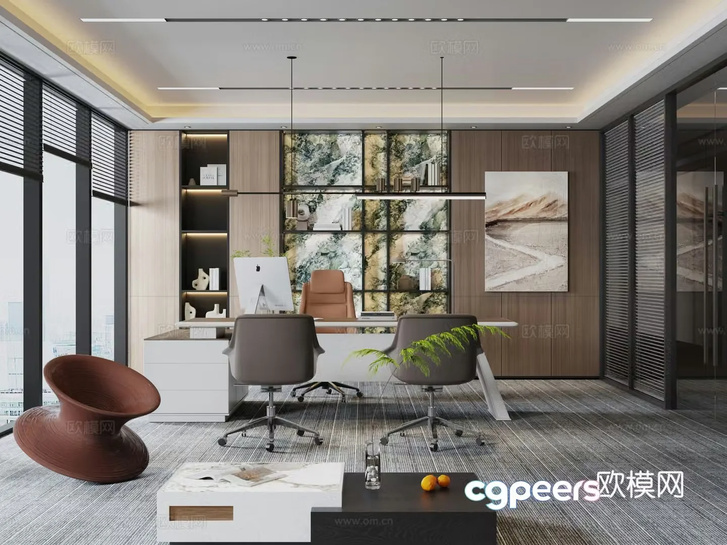 Modern Manager Office 3D model