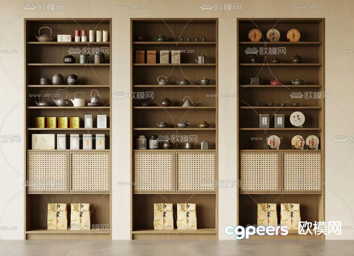 Medieval style tea cabinet 3D model