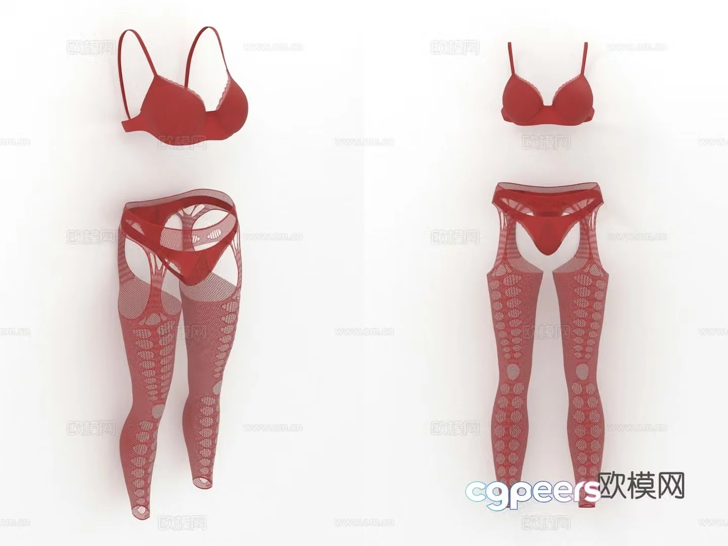 Women’s Underwear Panties Bra Bra Mesh Socks Fishnet Socks Women’s Clothing Women’s Clothing 3D Model