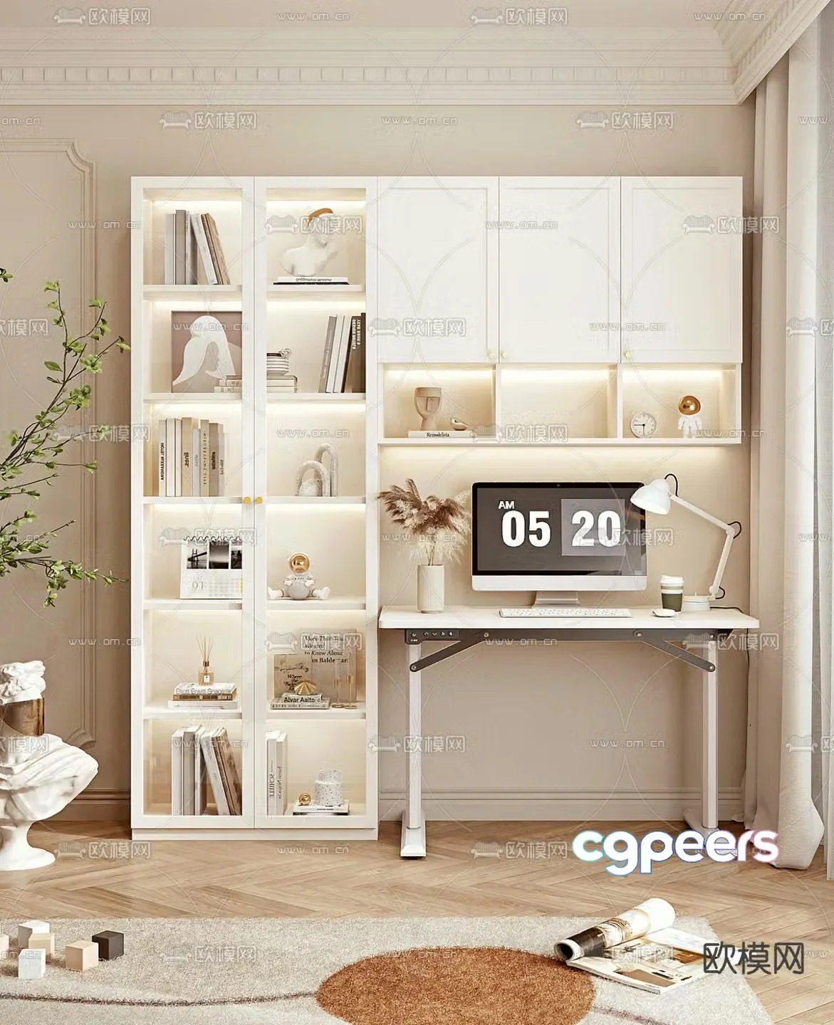 Children’s desk desk 3d model