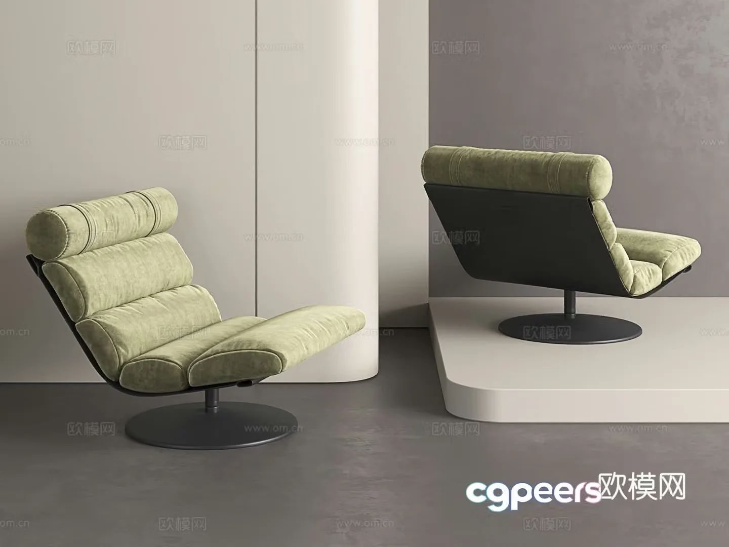 Modern leisure chair Simple leisure chair Medium style leisure chair 3d model