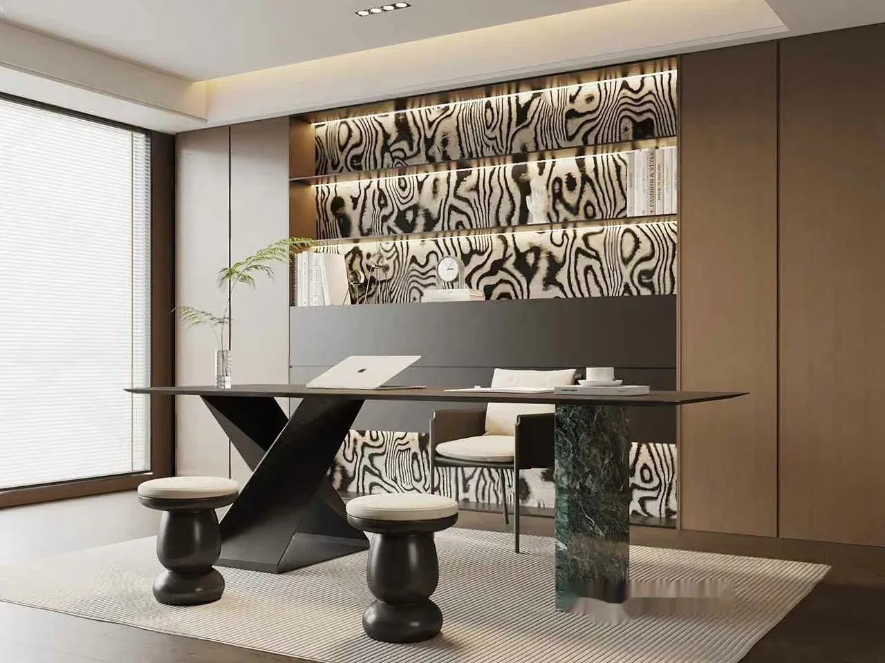 Modern Office Space 3D Model – 3231 – VRAY Render