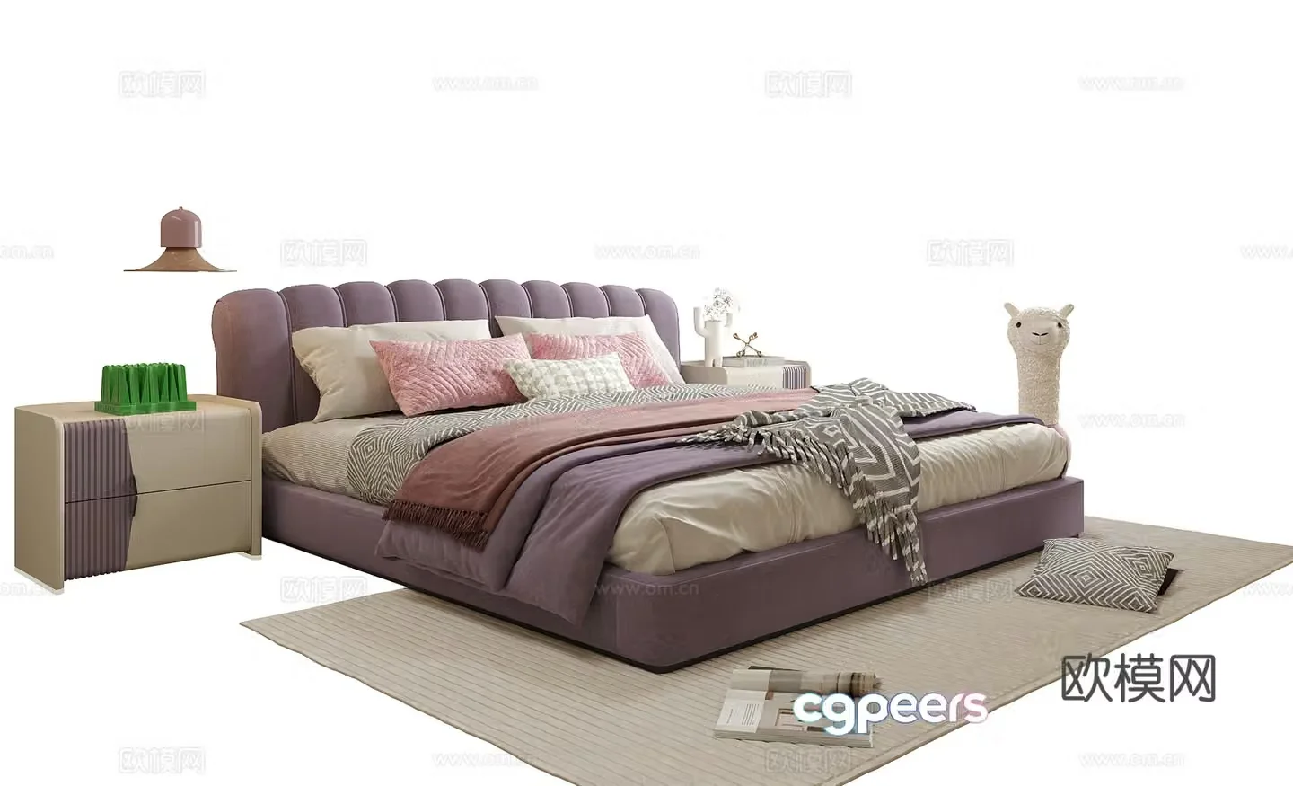 Modern children’s bed 3d model