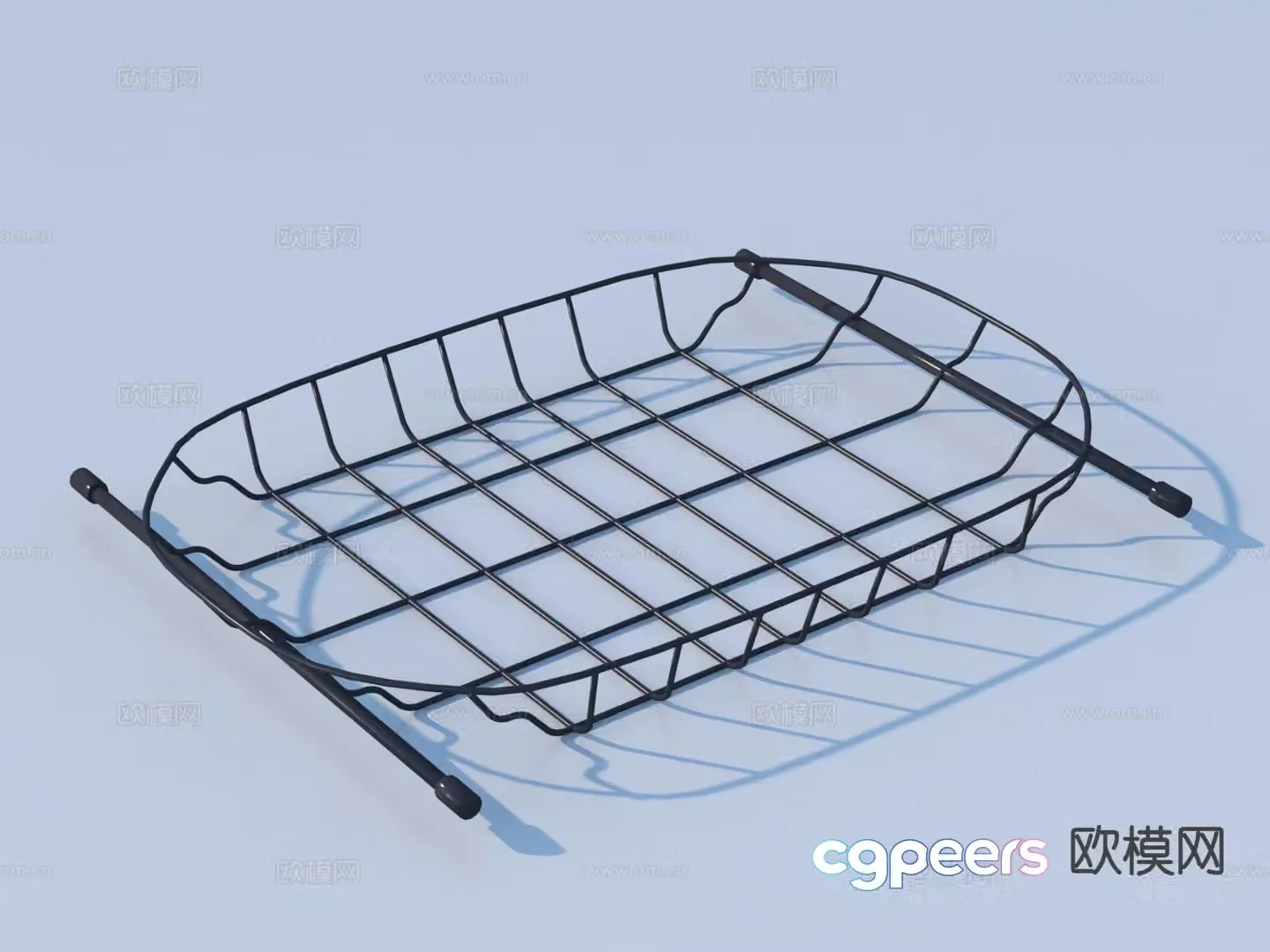 Grid rack storage rack 3d model