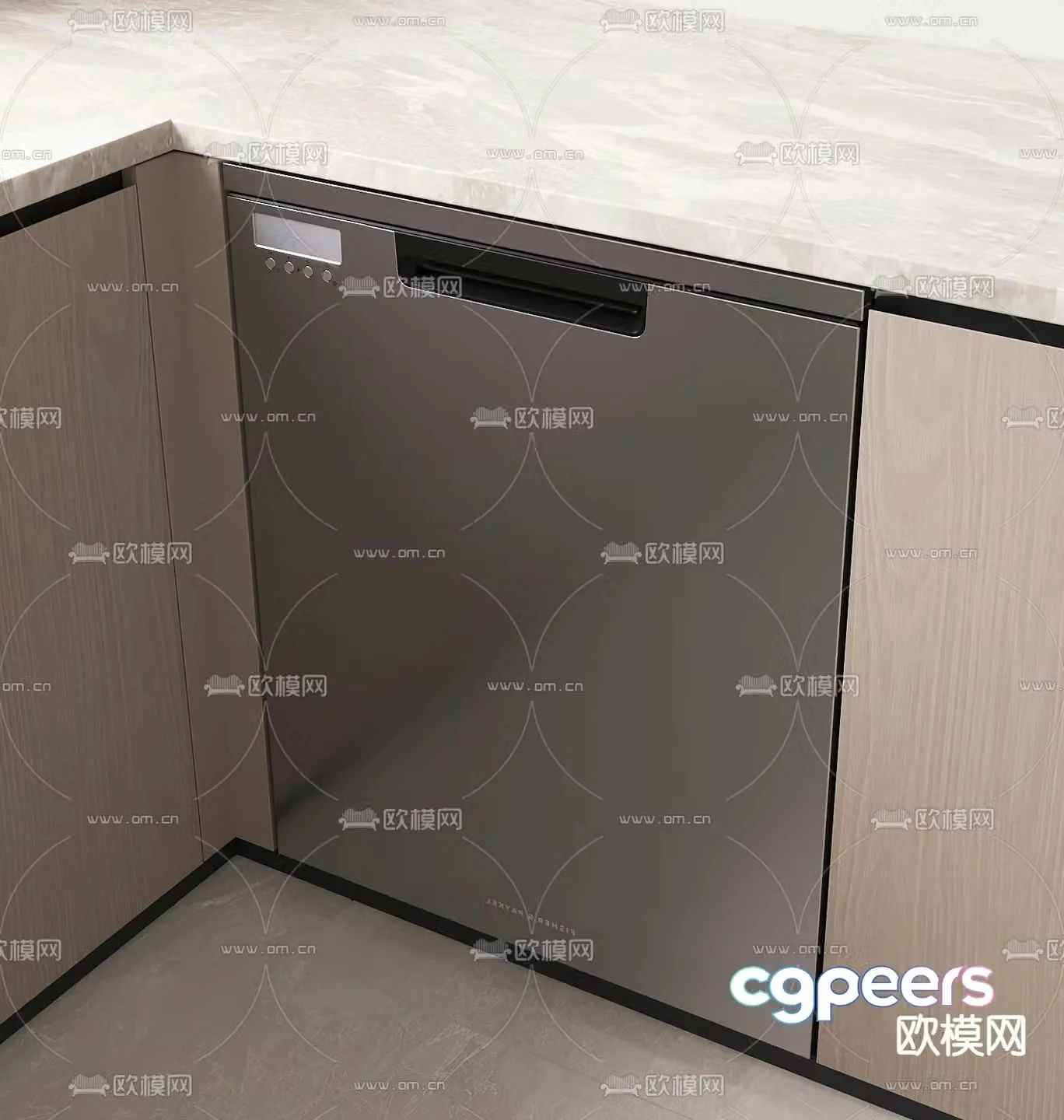 dishwasher cabinet 3d model