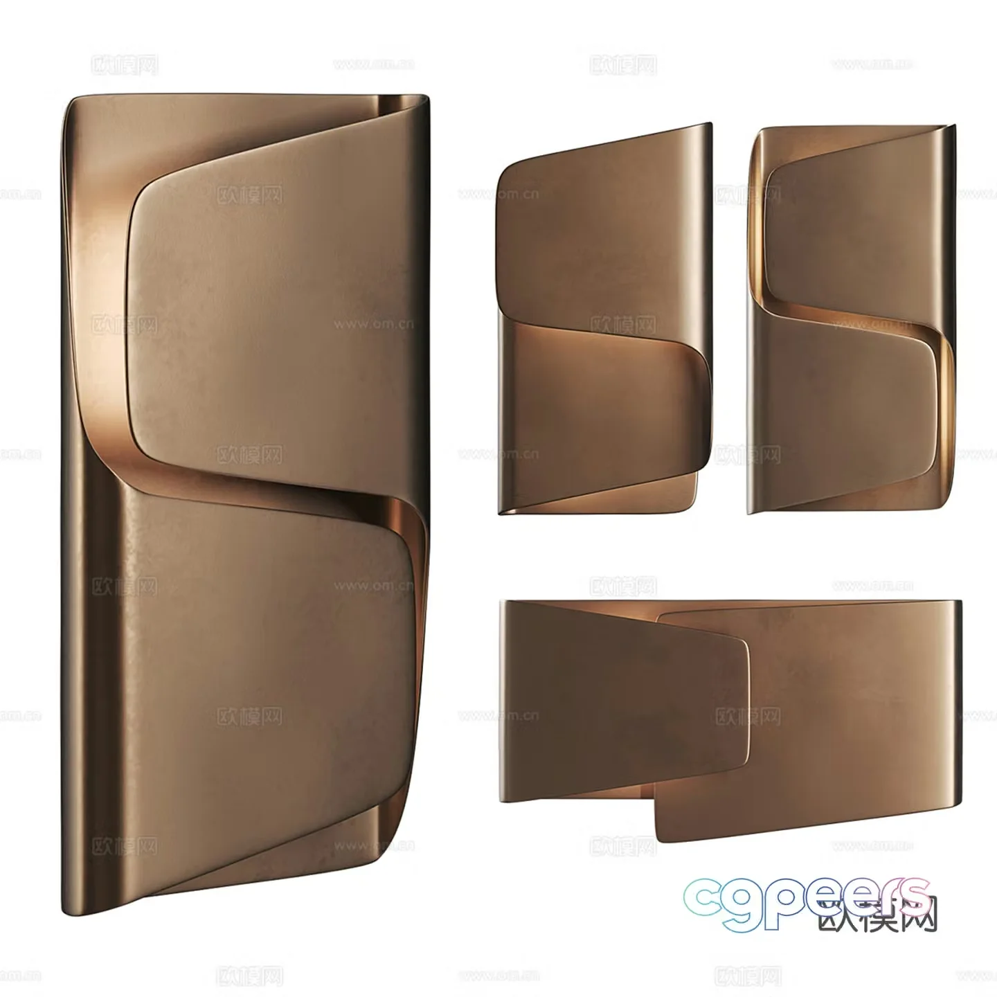 Light luxury wall lamp 3D model