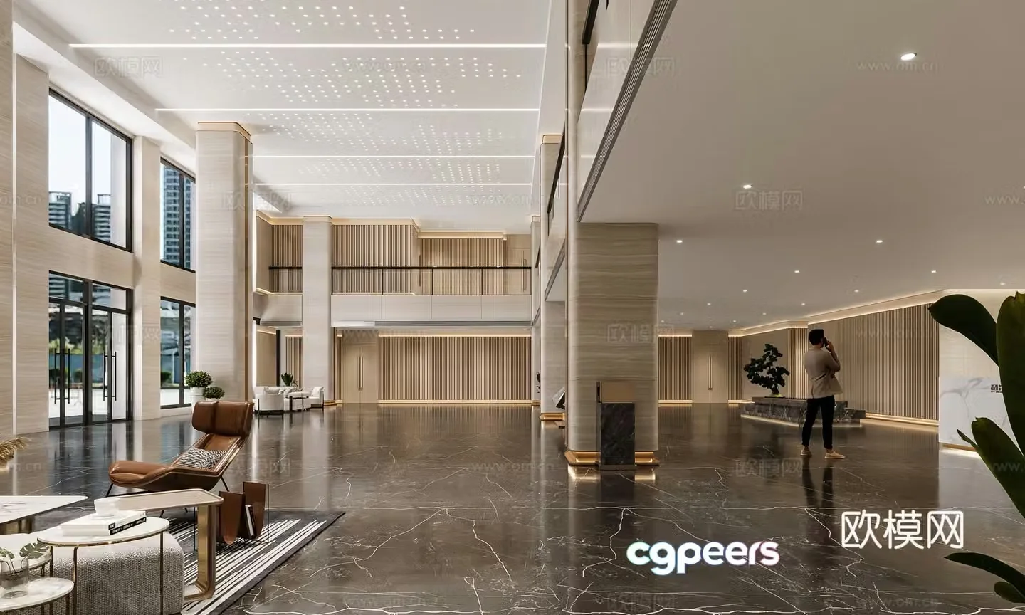 Hall 3d model