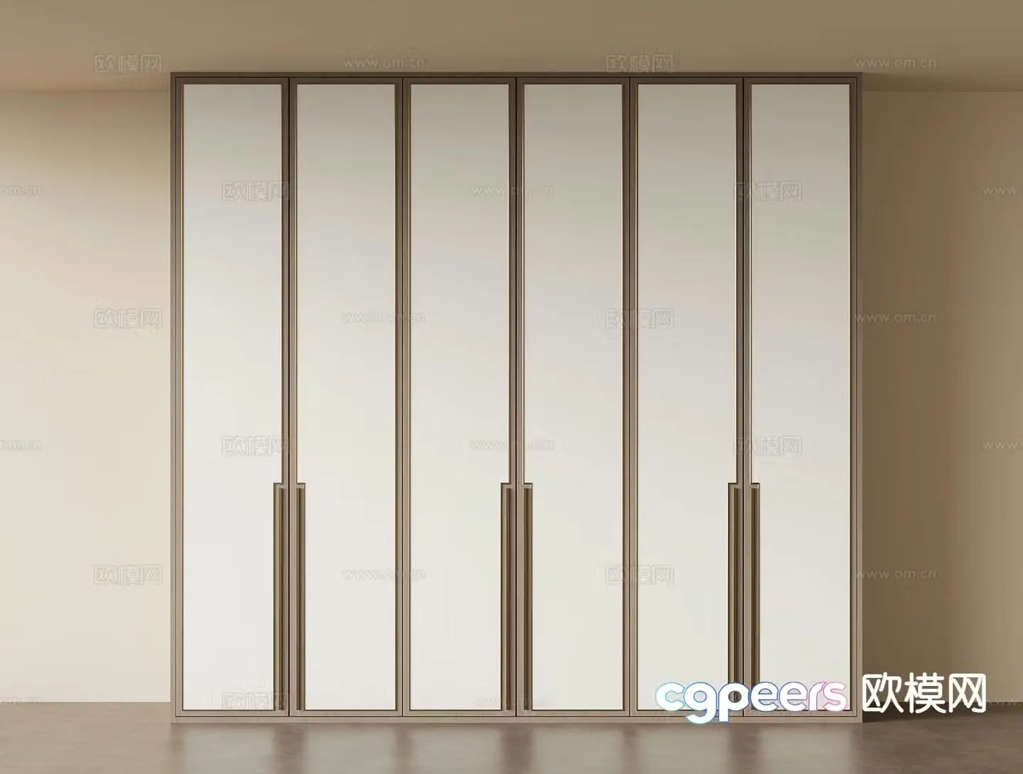 New Chinese style wardrobe 3d model