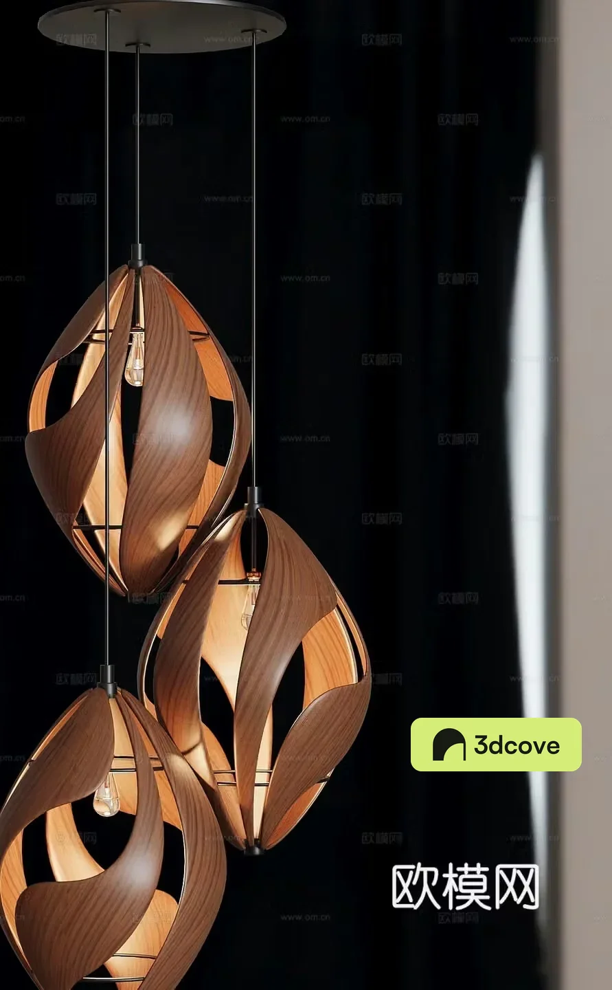 Medieval style chandelier wooden chandelier