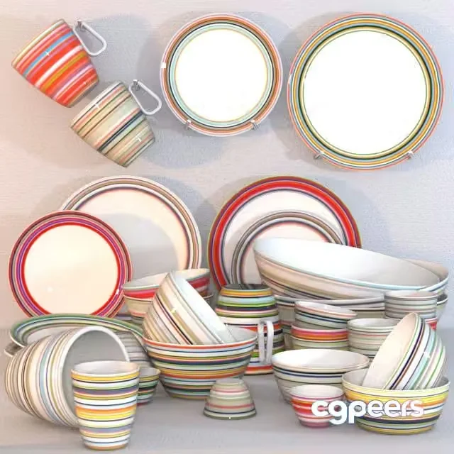 3ds Max Free – Iittala Origo Tableware set