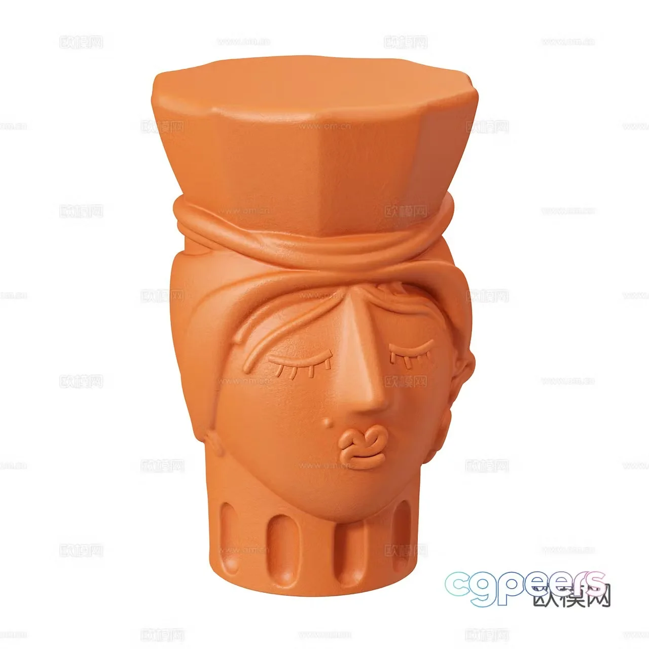 Seletti modern stool creative stool women’s stool clay stool sitting stool 3d model