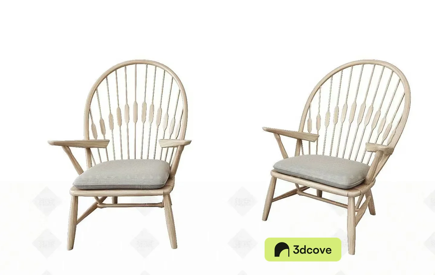 A Pair Of Wooden Chairs