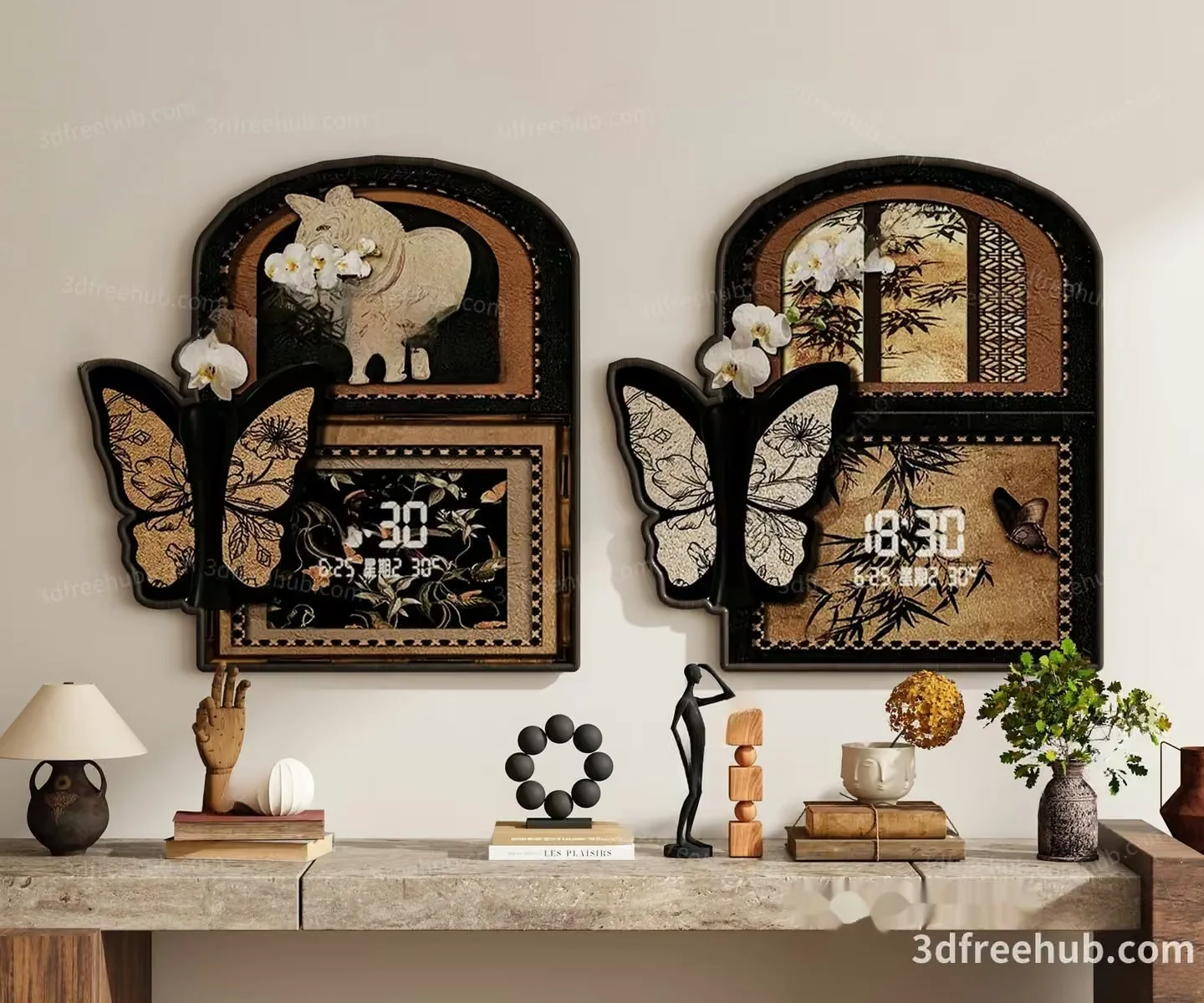 Modern Home Decor 3D Model – 21149 – VRAY Render